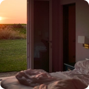 Bedroom view facing sunset